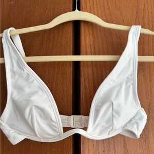 ASOS NWOT mix and match V wire bikini top white